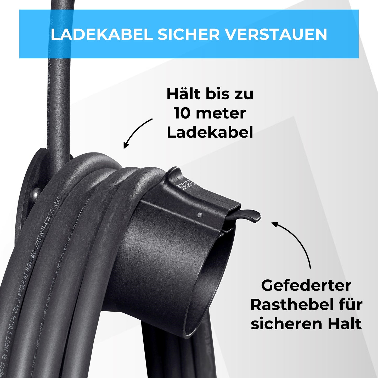 Ladekabel Typ 2 Wandhalterung