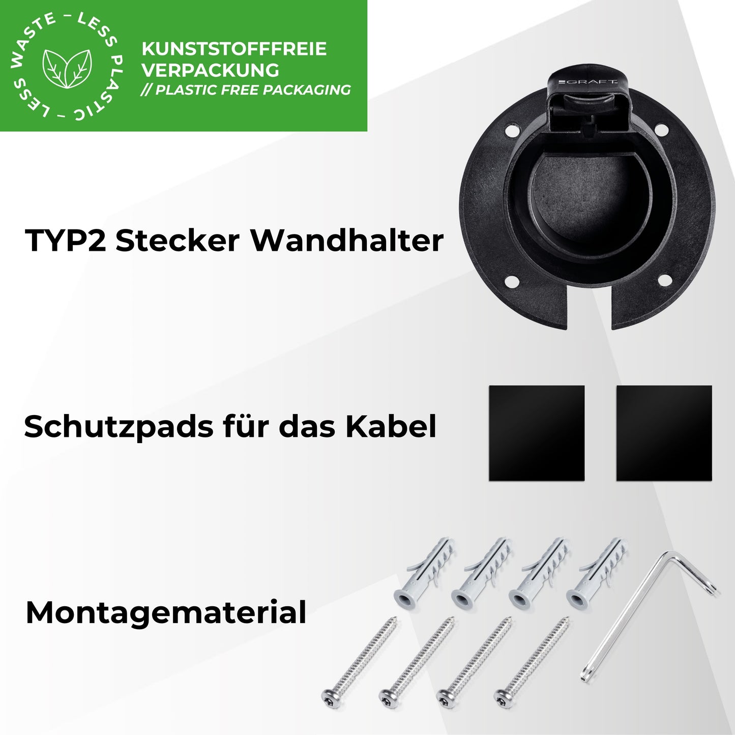 Ladekabel Typ 2 Wandhalterung