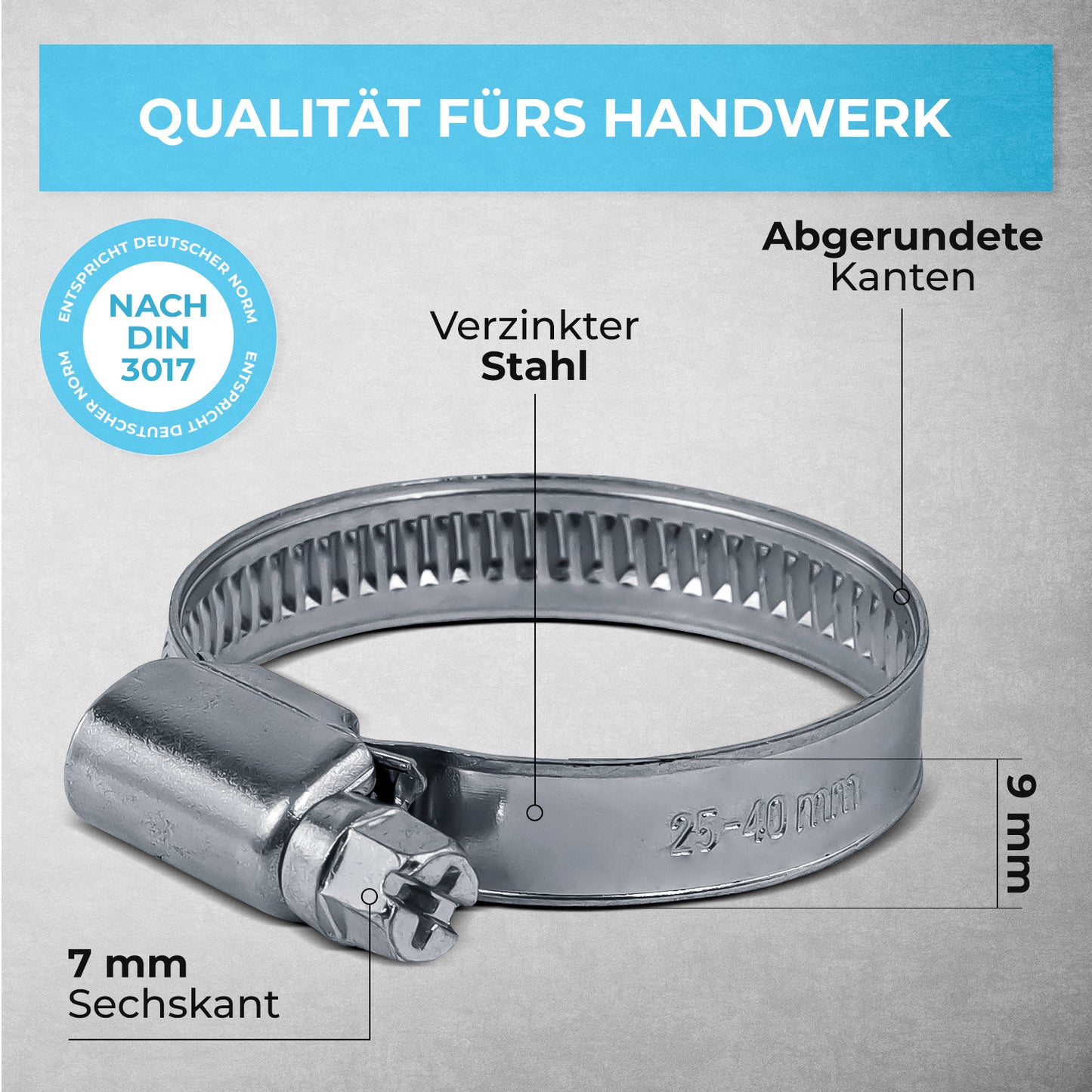 Schlauchschellen Wandhalter Set - 227 Teilig