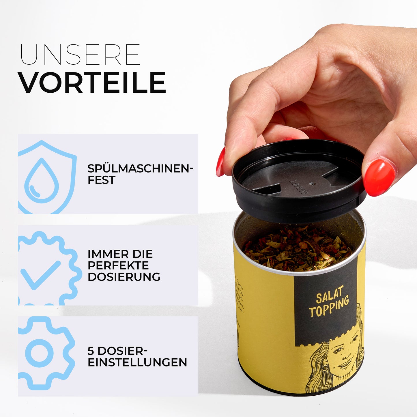 Aufsatz für Gewürzdosen - Passend für Just Spices