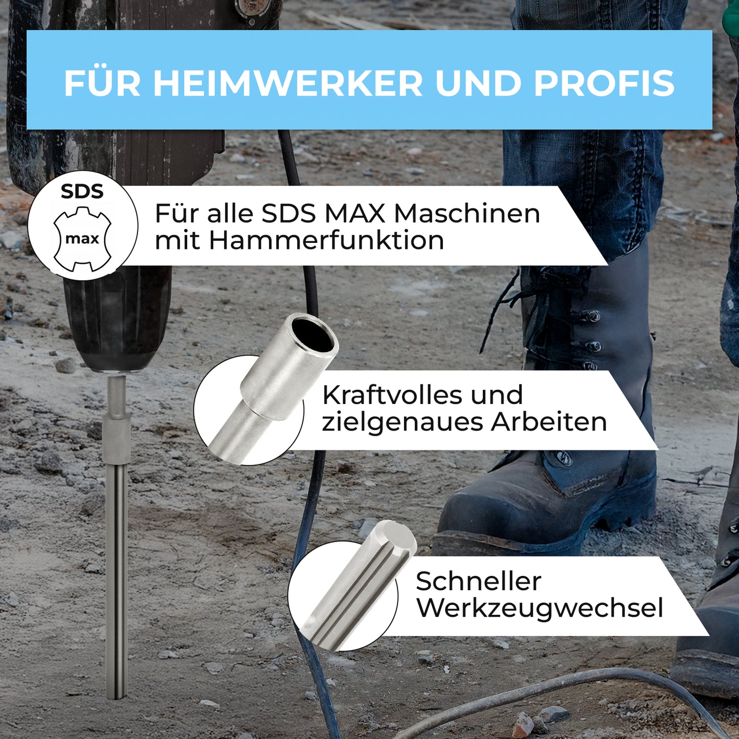 Tiefenerder Eintreiber SDS MAX