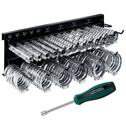 Schlauchschellen Wandhalter Set - 227 Teilig
