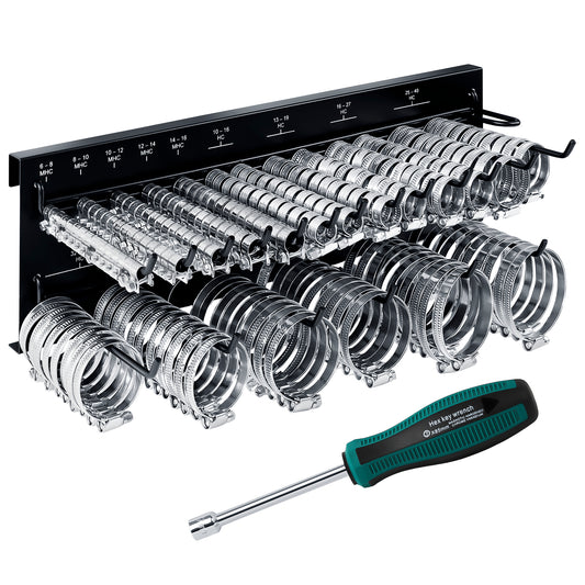 Schlauchschellen Wandhalter Set - 227 Teilig