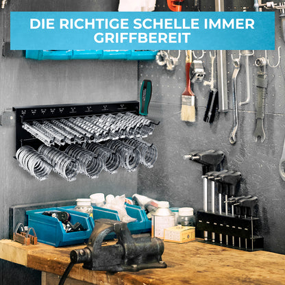 Schlauchschellen Wandhalter Set - 227 Teilig