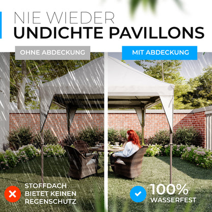 Pavillon Abdeckung - 3m x 3m x 0,75m