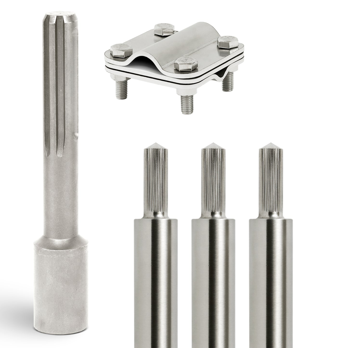 Tiefenerder Set aus V4A Edelstahl - 3 Meter