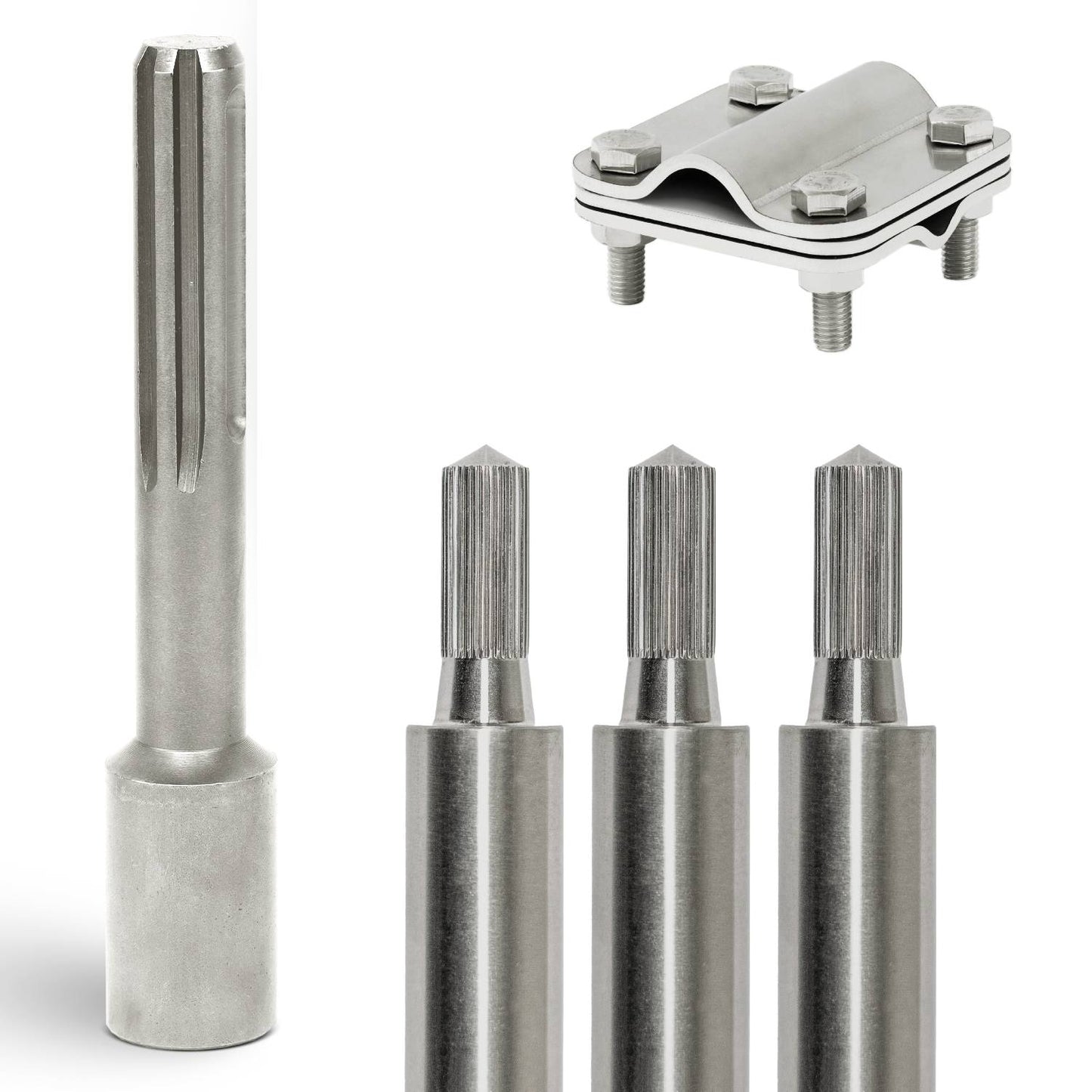 Tiefenerder Set aus V4A Edelstahl - 3 Meter