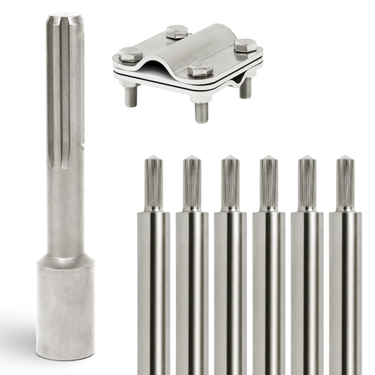 Tiefenerder Set aus V4A Edelstahl - 6 Meter