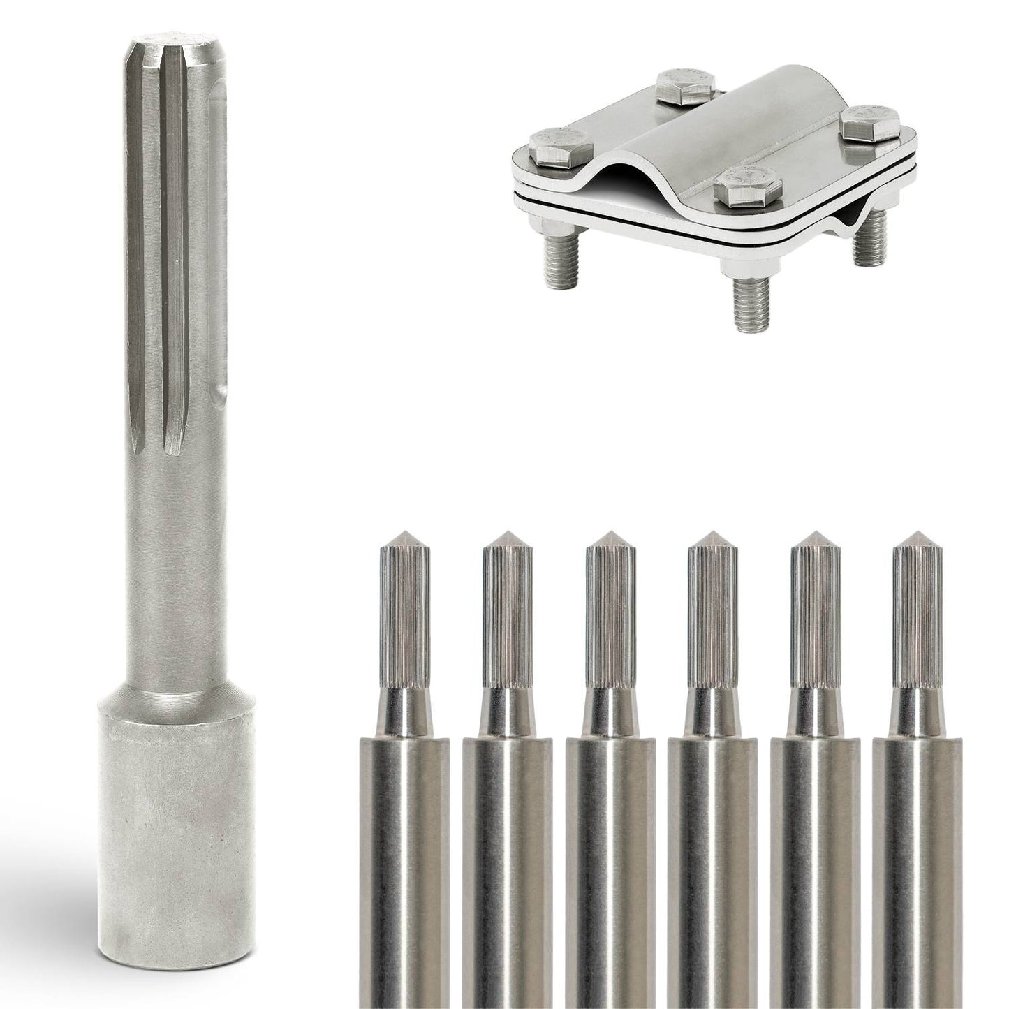 Tiefenerder Set aus V4A Edelstahl - 6 Meter