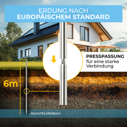 Tiefenerder Set aus V4A Edelstahl - 6 Meter
