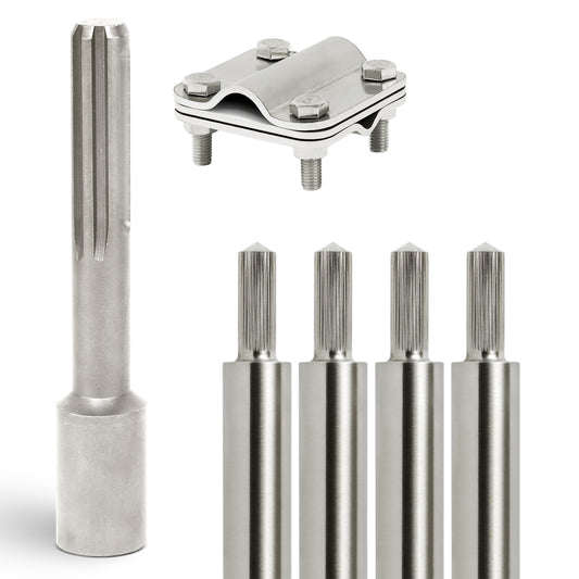 Tiefenerder Set aus V4A Edelstahl - 4 Meter