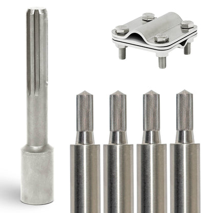 Tiefenerder Set aus V4A Edelstahl - 4 Meter