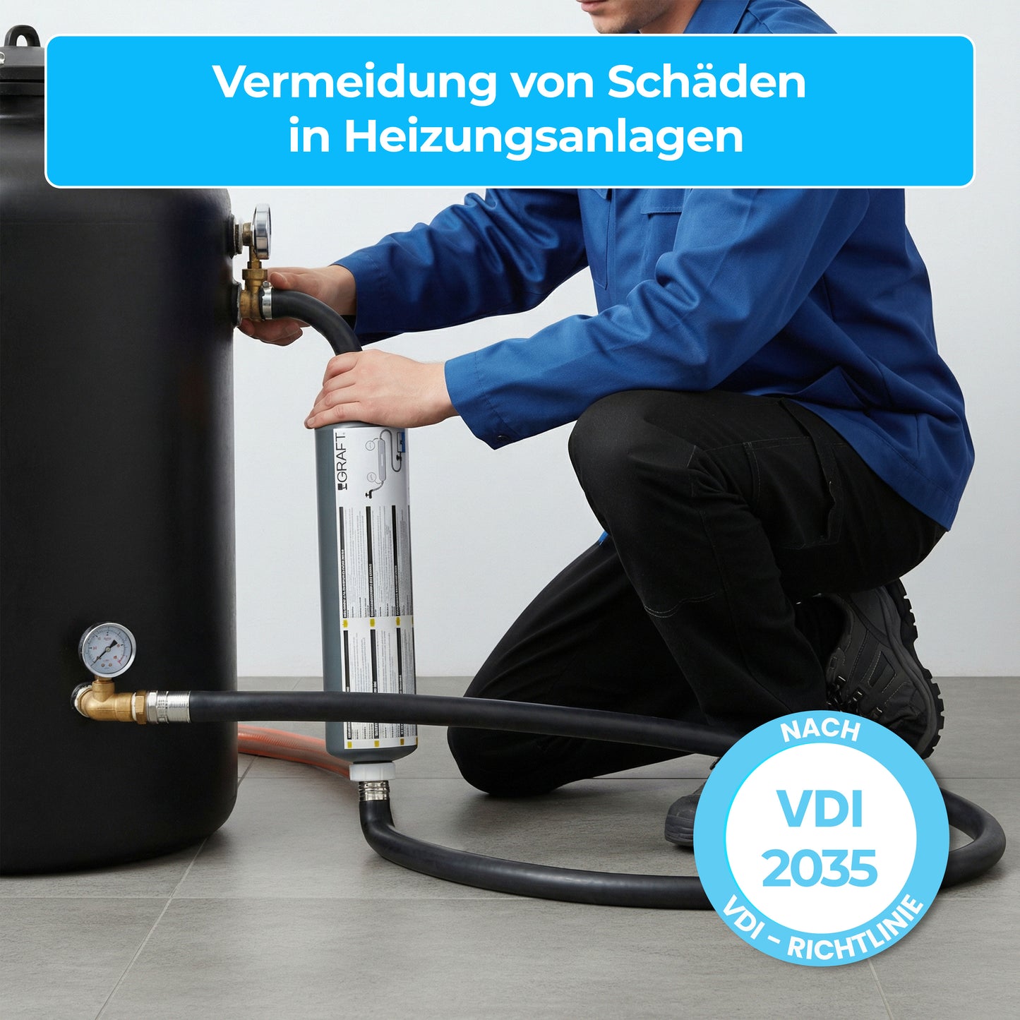 Vollentsalzungs-patrone nach VDI-Norm 2035