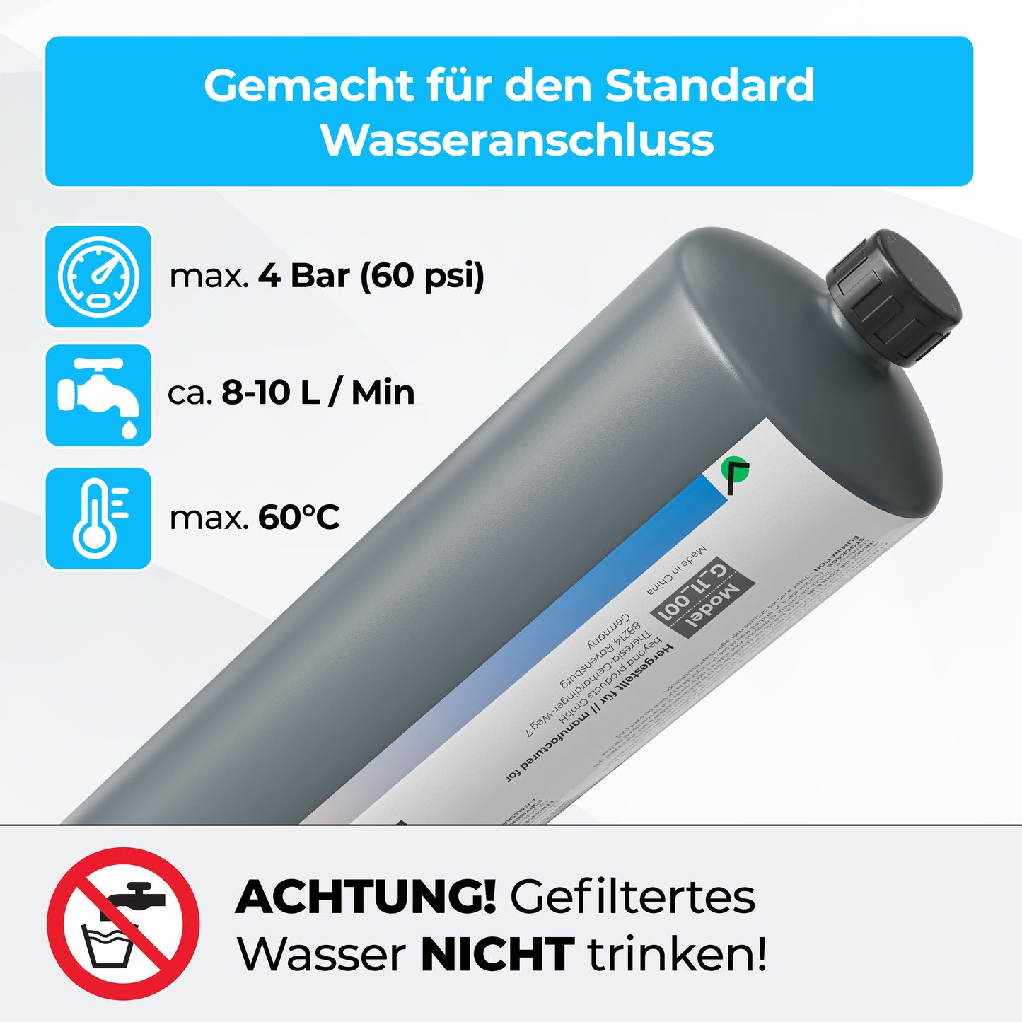 Vollentsalzungs-patrone nach VDI-Norm 2035