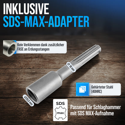 Tiefenerder Set aus V4A Edelstahl - 3 Meter