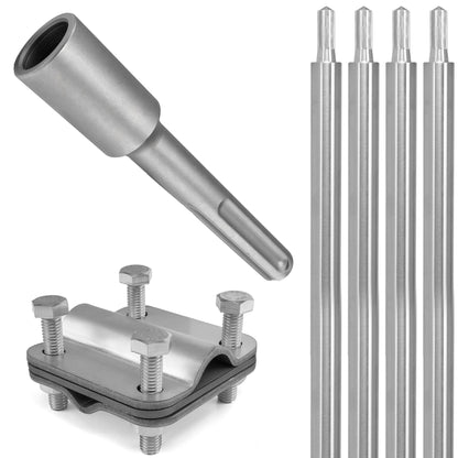 Tiefenerder Set aus V4A Edelstahl - 4 Meter