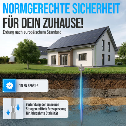 Tiefenerder Set aus V4A Edelstahl - 6 Meter