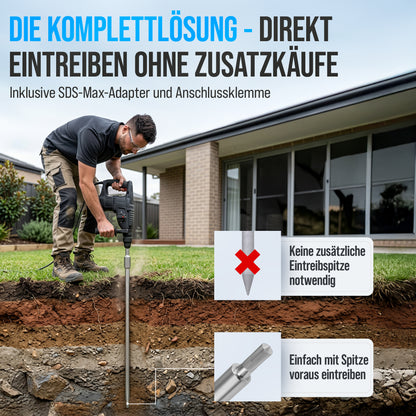 Tiefenerder Set aus V4A Edelstahl - 6 Meter